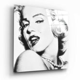 Marilyn Monroe Glass Wall Art.
